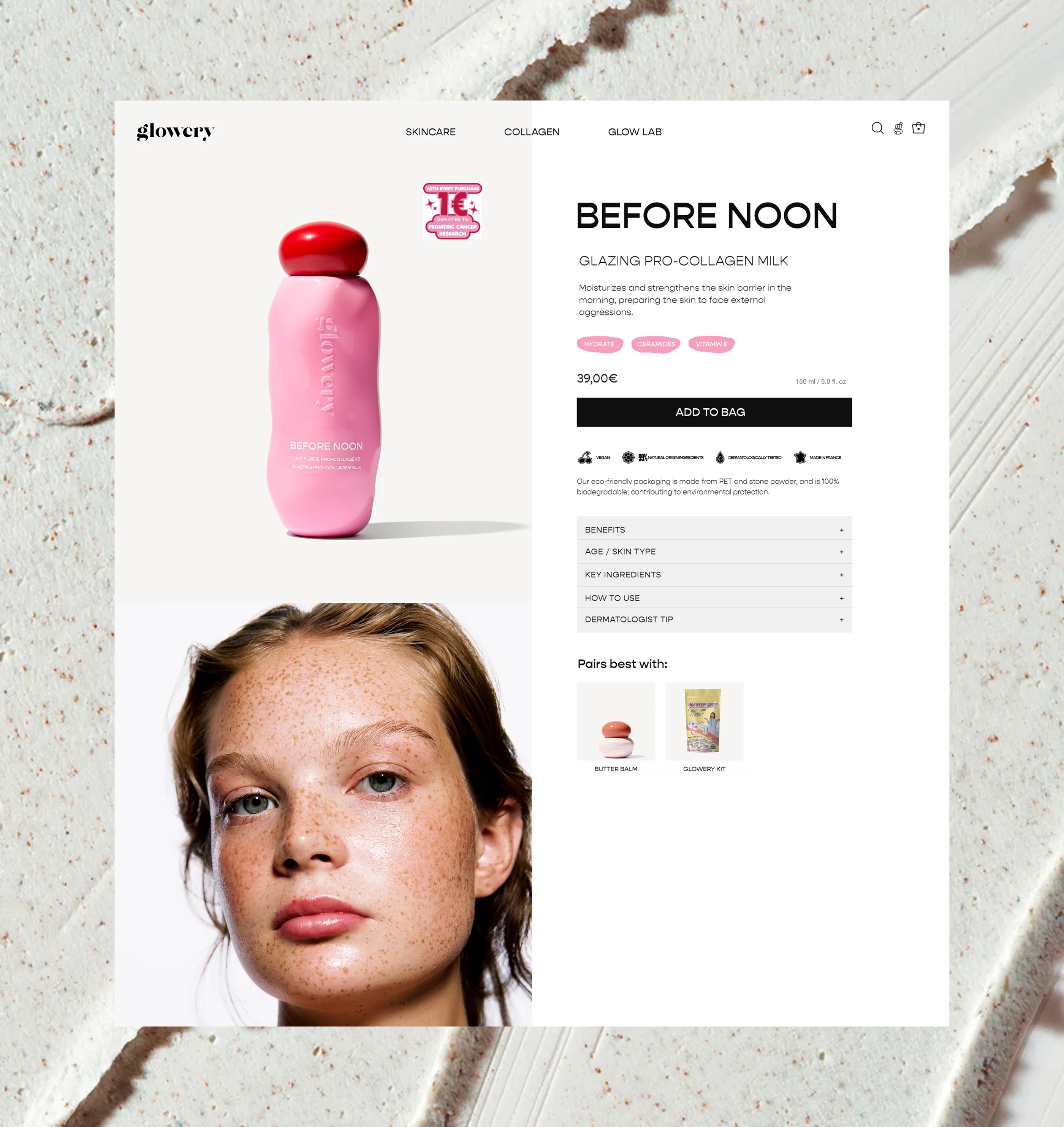 Glowery — product page redesign